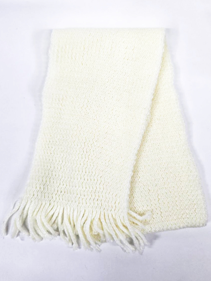 Шарф детский CWZ 02(1) белый - Манишки детские