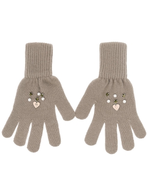 Перчатки для девочки Вербена, Миалт натуральный, весна-осень
