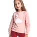 Свитшот для девочек Mini Maxi, модель 2524, цвет кремовый/розовый
