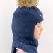 Шлем для девочки Джоанна, Миалт темно-синий, зима