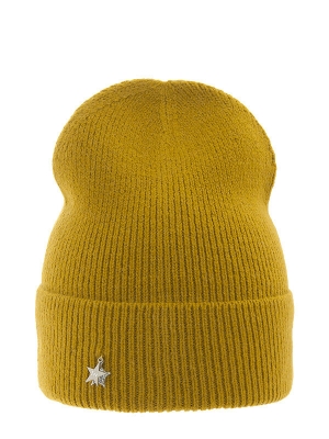 Шапка для девочки Фигура, Миалт горчица, весна-осень