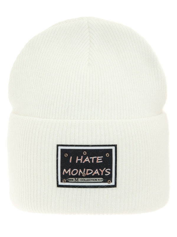 Шапка для девочки Mondays, Миалт белый - Зимние шапки для девочек