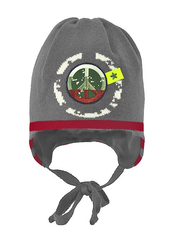 Шапка для мальчика ENJOY kids, Миалт серый/бордовый - Шапки весна-осень