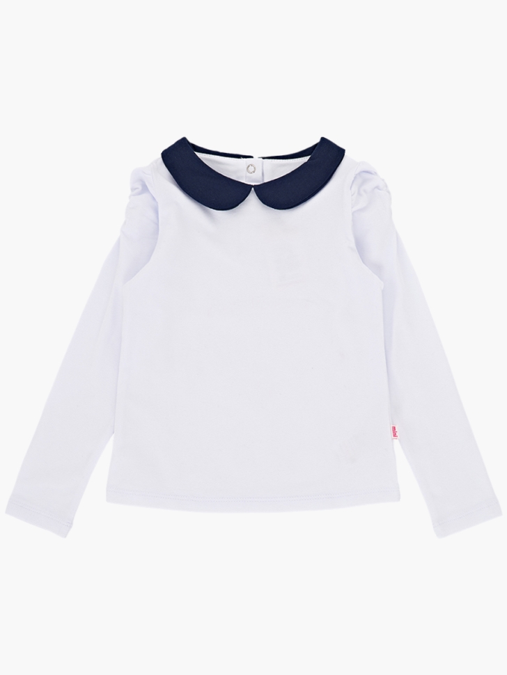 Футболка для девочек Mini Maxi, модель 1066, цвет белый - Лонгсливы
