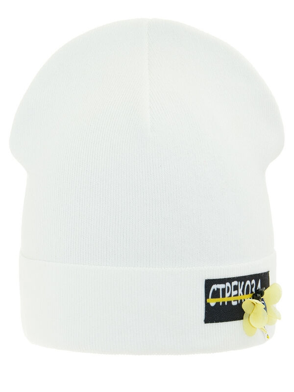 Шапка для девочки Кларисса, Миалт белый, весна-осень - Для девочек весна-осень
