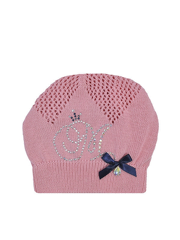 Берет для девочки Марта, Миалт розовый - Береты для девочек