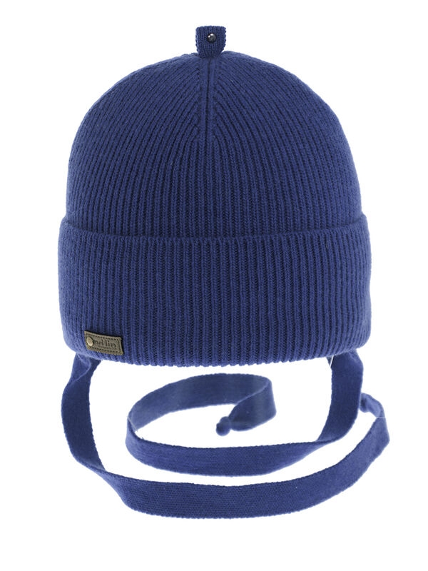 Шапка для мальчика Миля, Миалт джинсовый, зима - Шапки осень-зима