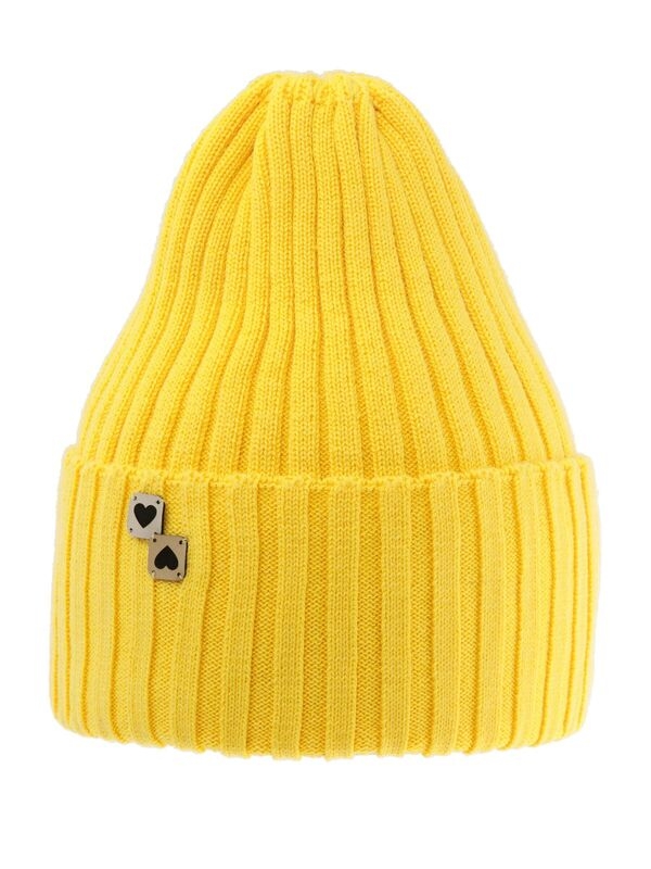 Шапка для девочки Патриша, Миалт желтый - Для девочек весна-осень