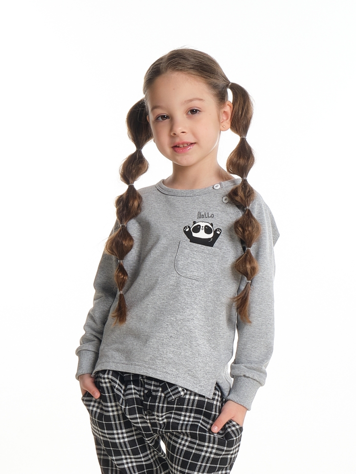 Толстовка для девочек Mini Maxi, модель 6914, цвет серый - Свитшоты / джемпера