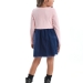Платье для девочек Mini Maxi, модель 3846, цвет кремовый/розовый/синий