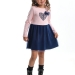 Платье для девочек Mini Maxi, модель 3846, цвет кремовый/розовый/синий