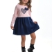 Платье для девочек Mini Maxi, модель 3846, цвет кремовый/розовый/синий