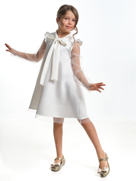 Платье для девочек Mini Maxi, модель 7123, цвет белый/клетка - Платья коктельные / вечерние