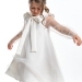 Платье для девочек Mini Maxi, модель 7123, цвет белый/клетка