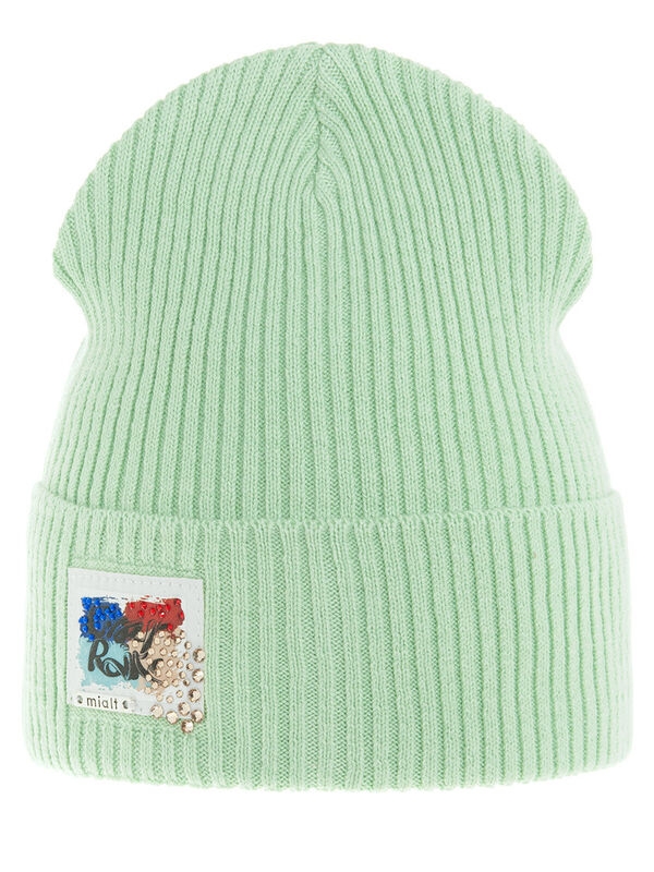 Шапка для девочки Технология, Миалт ментоловый, весна-осень - Для девочек весна-осень