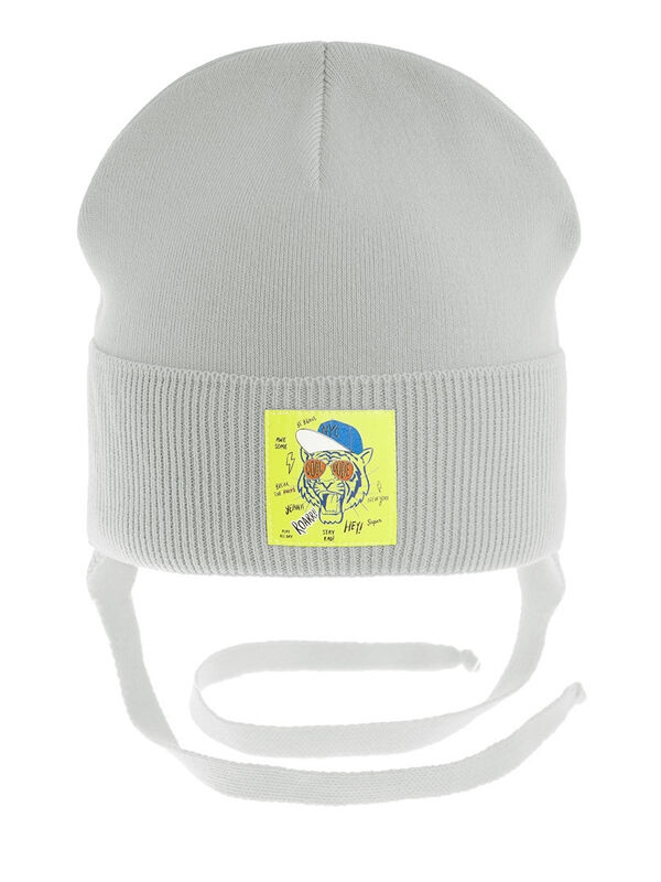 Шапка для мальчика Jungle, Миалт серый, весна-осень - Шапки весна-осень