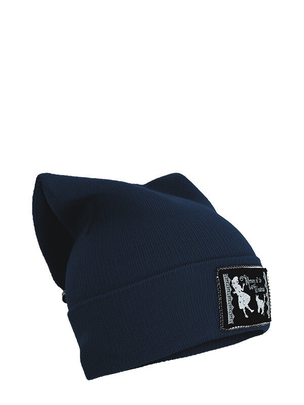 Шапка для девочки Страна чудес, Миалт темно-синий, весна-осень - Для девочек весна-осень