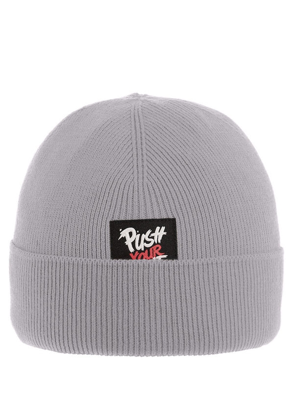 Шапка для мальчика Push, Миалт серый, весна-осень - Шапки весна-осень