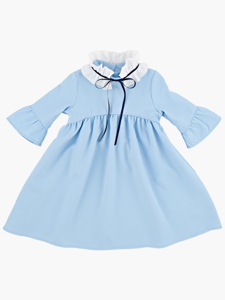 Платье для девочек Mini Maxi, модель 6224, цвет голубой - Платья для девочек с рукавом 3/4