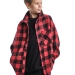 Рубашка для мальчиков Mini Maxi, модель 8041, цвет красный/клетка