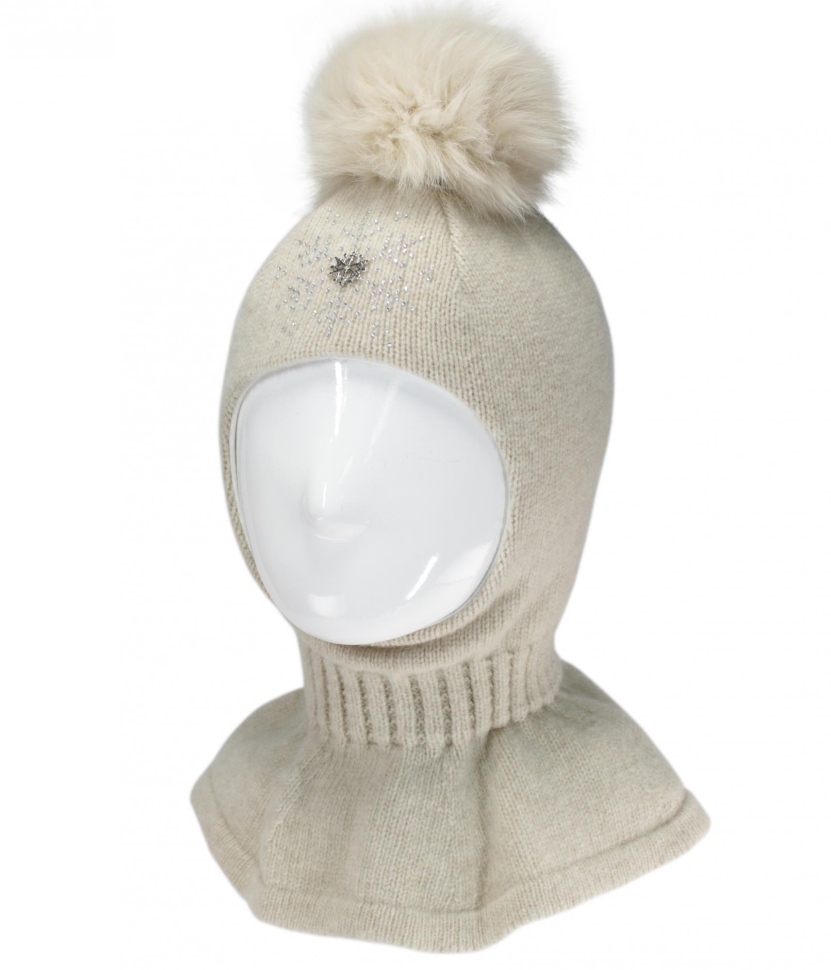 Шапка-шлем Николь св.беж - Шапки-шлемы зима-осень