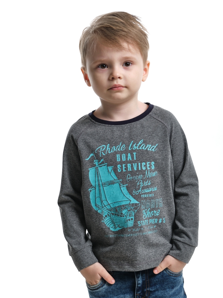 Джемпер для мальчиков Mini Maxi, модель 3706, цвет графит - Свитшоты для мальчиков