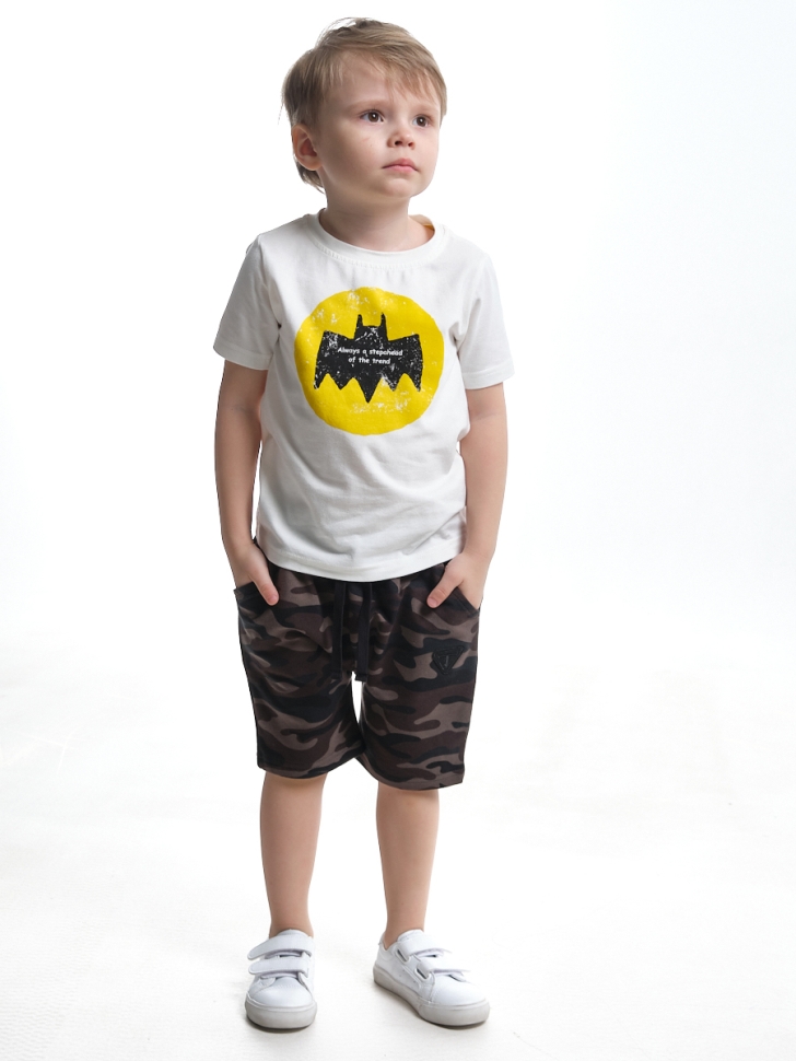 Комплект одежды для мальчиков Mini Maxi, модель 7163/7164, цвет белый - Комплекты летние