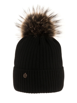 Шапка для девочки Frozen, Миалт черный, зима