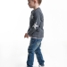 Футболка для мальчиков Mini Maxi, модель 0429, цвет графит/меланж