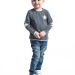 Футболка для мальчиков Mini Maxi, модель 0429, цвет графит/меланж