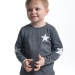 Футболка для мальчиков Mini Maxi, модель 0429, цвет графит/меланж