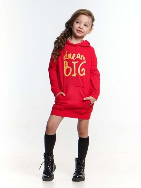 Платье для девочек Mini Maxi, модель 4096, цвет красный - Платья для девочек с длинным рукавом