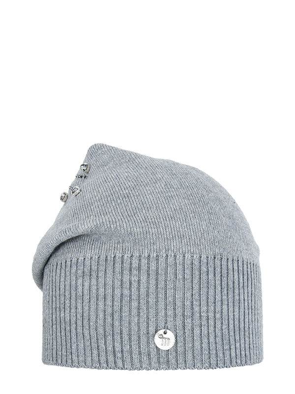 Шапка для девочки Лунный камень, Миалт серый/меланж, весна-осень - Для девочек весна-осень
