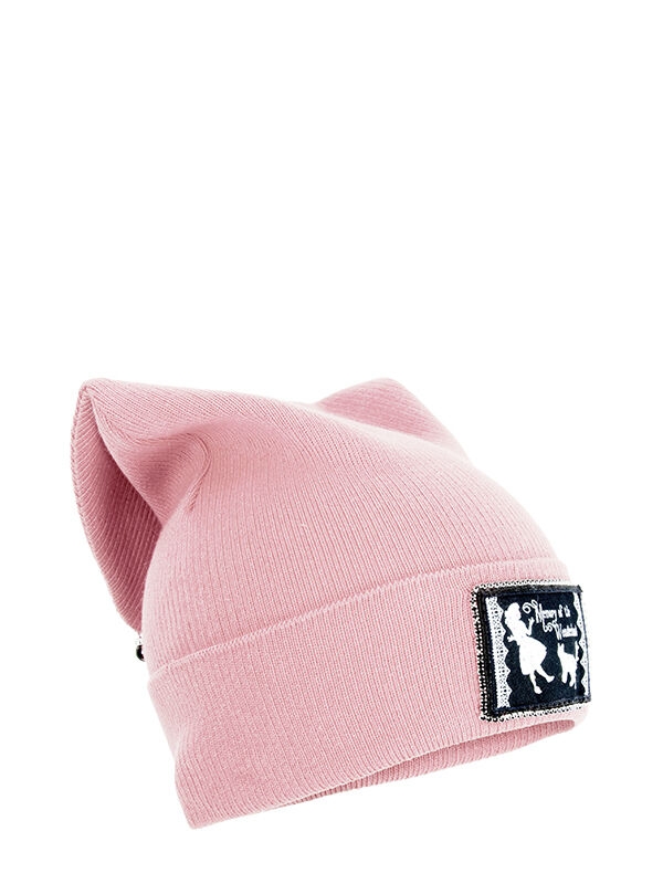 Шапка для девочки Страна чудес, Миалт розовый, весна-осень - Для девочек весна-осень