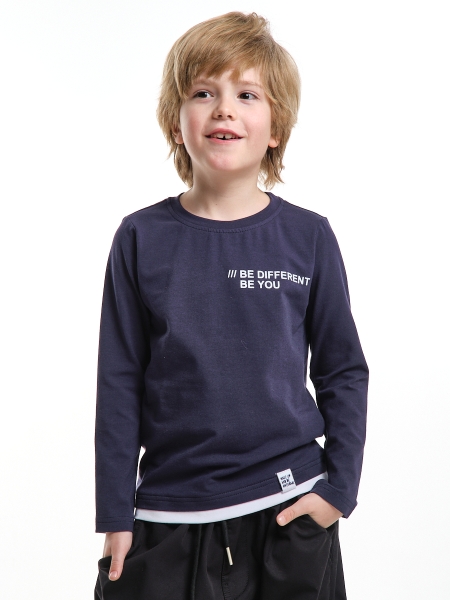 Лонгслив для мальчиков Mini Maxi, модель 7957, цвет темно-синий - Лонгсливы / футболки - дл. рукав