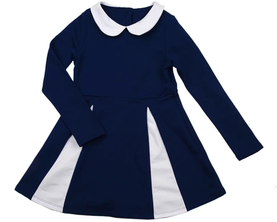 Платье для девочек Mini Maxi, модель 2596, цвет темно-синий - Платья для девочек с коротким рукавом