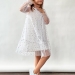 Платье для девочки нарядное БУШОН ST53, цвет белый звезды