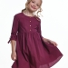 Платье для девочек Mini Maxi, модель 6322, цвет бордовый/клетка