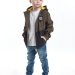 Куртка для мальчиков Mini Maxi, модель 4802, цвет хаки/черный