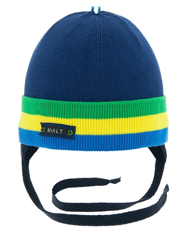 Шапка для мальчика Тролль, Миалт синий - Шапки весна-осень