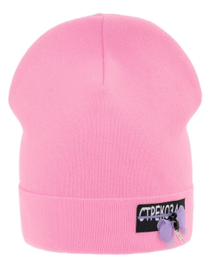 Шапка для девочки Кларисса, Миалт ярко-розовый, весна-осень