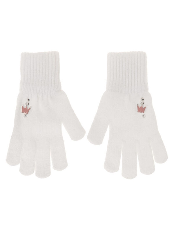 Перчатки для девочки Ласточка, Миалт ультрабелый, весна-осень - Перчатки