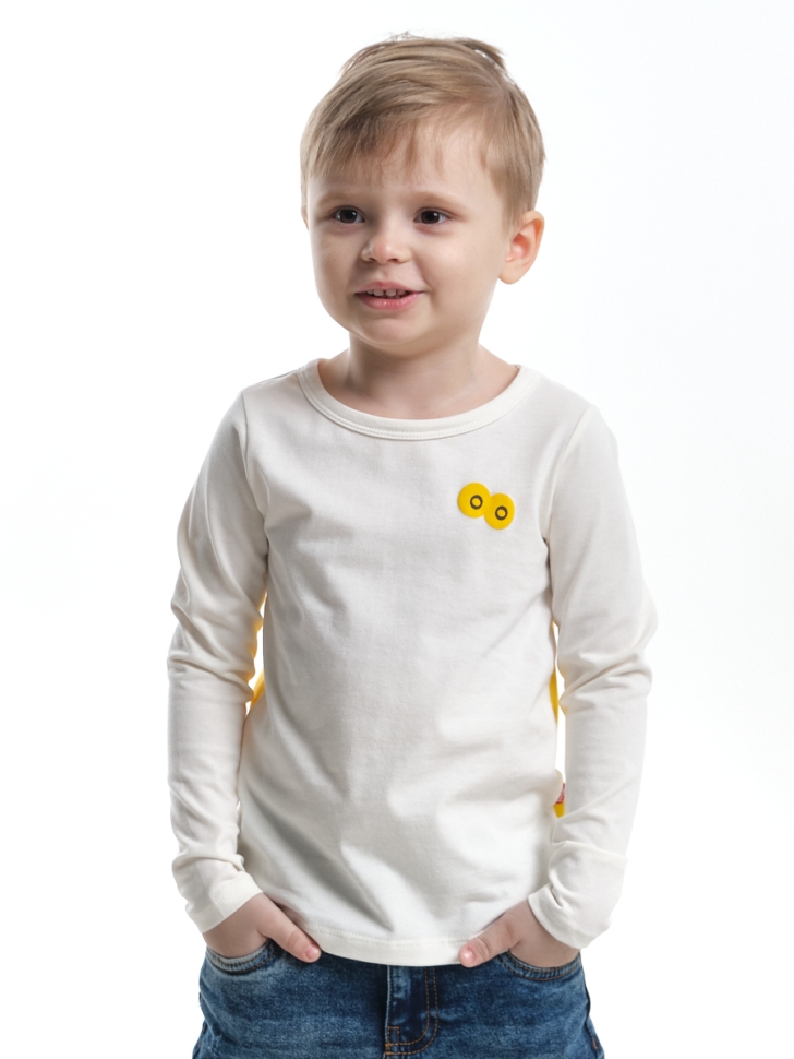 Футболка для мальчиков Mini Maxi, модель 2495, цвет белый - Лонгсливы