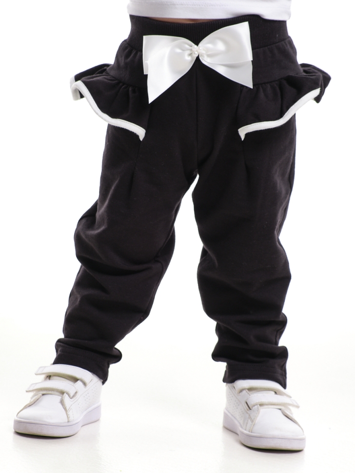 Брючки для девочек Mini Maxi, модель 0206, цвет черный - Штаны трикотажные