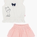 Комплект одежды для девочек Mini Maxi, модель 4347/4348, цвет белый/розовый