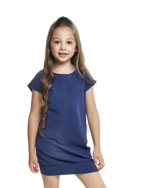 Платье для девочек Mini Maxi, модель 06332, цвет синий/серый - Платья для девочек с коротким рукавом
