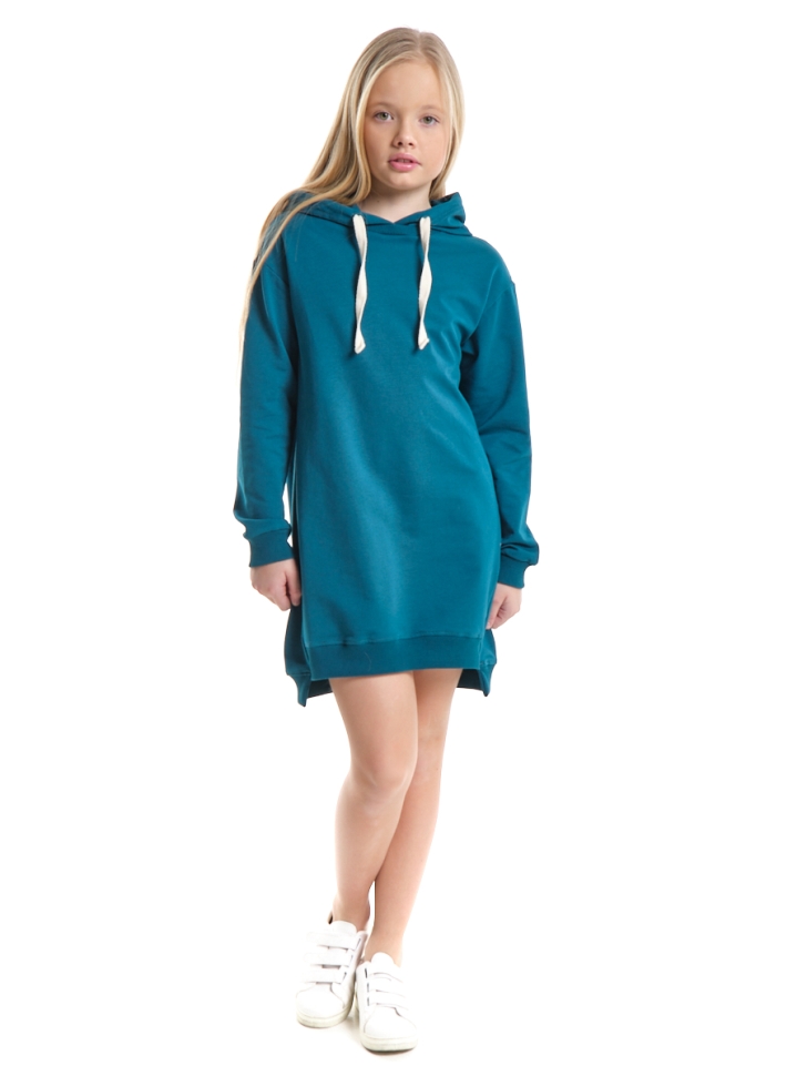 Платье для девочек Mini Maxi, модель 7500, цвет ель - Платья для девочек с длинным рукавом