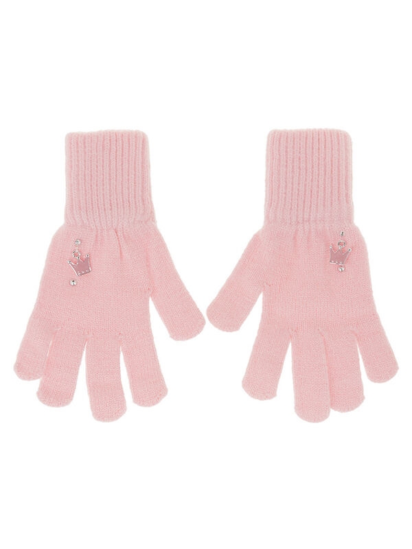 Перчатки для девочки Ласточка, Миалт светло-коралловый, весна-осень - Перчатки
