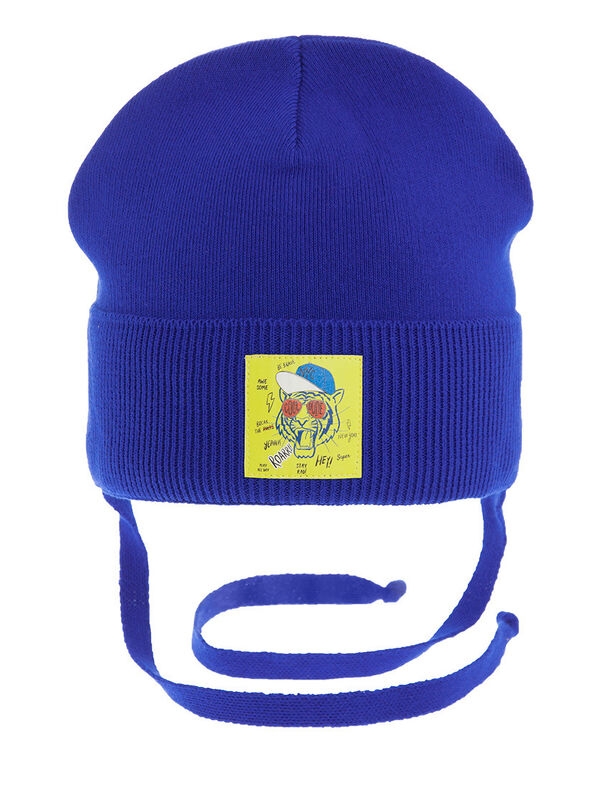 Шапка для мальчика Jungle, Миалт ярко-джинсовый, весна-осень - Шапки весна-осень