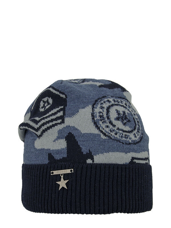 Шапка для мальчика Рекорд, Миалт темно-синий/джинс, весна-осень - Шапки весна-осень